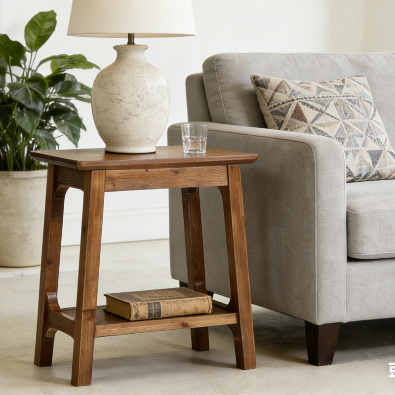 Solid Wood End Table, 2