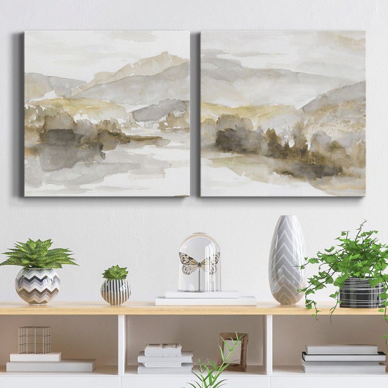 Sahara Sands I - ensemble de 2 reproductions sur toiles tendues, H 16 po x l 32 po