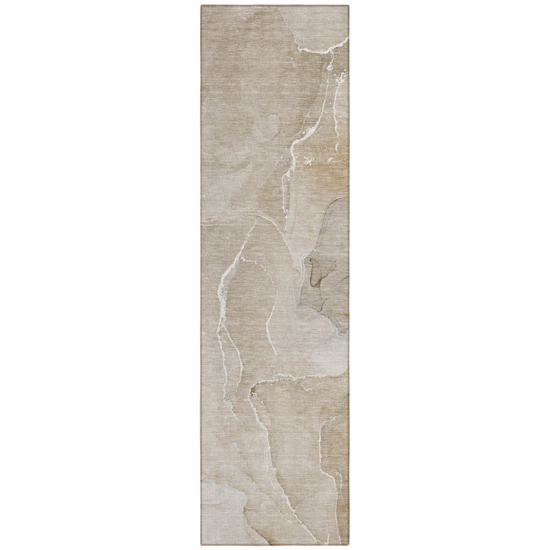 Abstract Indoor / Outdoor Rug, Runner 2'3" x 7'6"