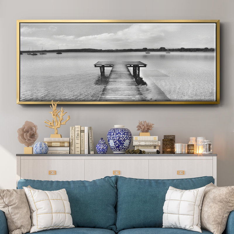 Look Inside- Framed Canvas, 20" H x 50" W