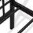 Tyler Bed Frame with 9 Metal Legs - High-class Bed in Powder Coating Black Color-393159625