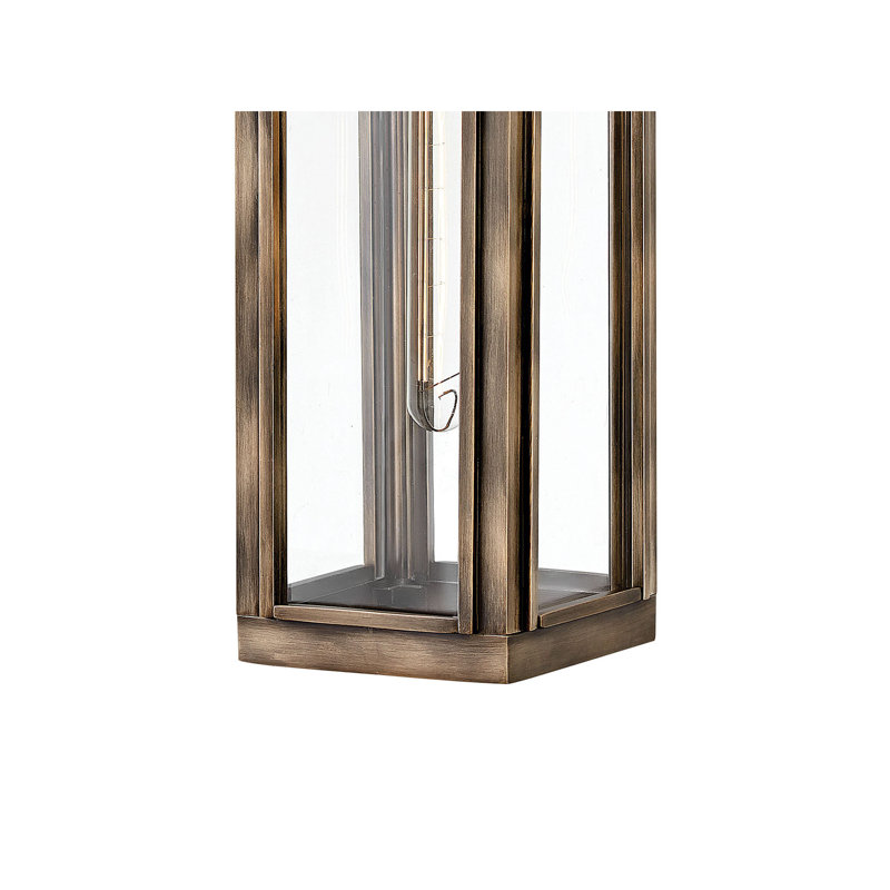 Harbor Sag Outdoor Wall Lantern, Burnished Bronze, 21.25" H x 5.5" W x 7.5" D