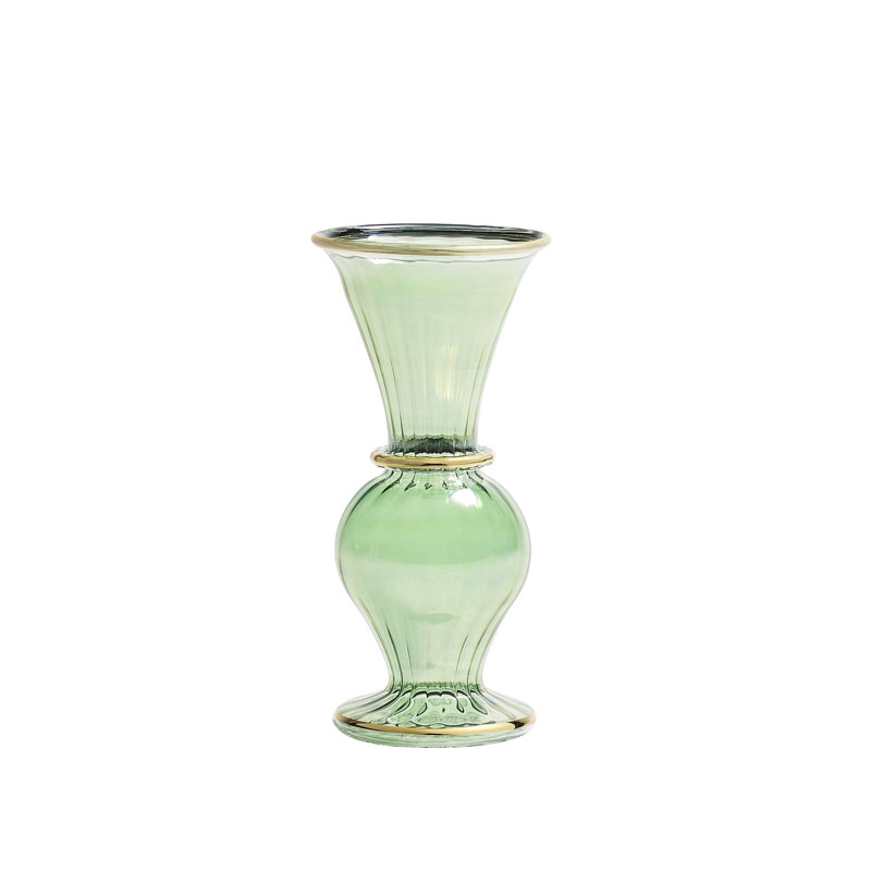 F2023 Handmade Glass Table Vase, Green