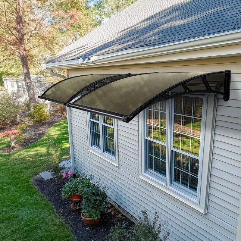 Yescom Outdoor Awning Patio Window Door Canopy Cover UV Protection Hollow Sheet