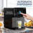 Portable Bullet Ice Maker, 24Lbs/24H, 10 Mins Fast Ice, Self-Dispensing Countertop Ice Machine with Self-Clean, Magnetic Drip Tray, Backlit LED, Dual Water Fill, 48dBA Quiet for Home/Bar/Office