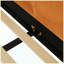 Lit tapissier orange en velours Pumpkin