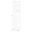 Archimbald Modern cottage style wall panel with 4 hooks, engineered wood, decor, 46.4 cm W x 190 cm H x 4.7 cm D-124325356