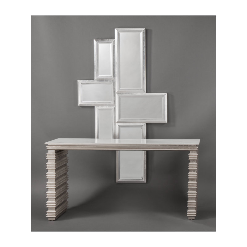 Flat Engineered Wood Wall Mirror