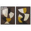 «Nod to Modernism Duo», ensemble de décorations murales modernes imprimées en acrylique encadrées par Art Remedy, cadre noir, 30 x 36-135314120-135314134