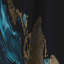Abstract Geode Marble Blue IV - Rideau en marbre abstrait - Rideau en marbre occultant - 1 panneaux-107536805