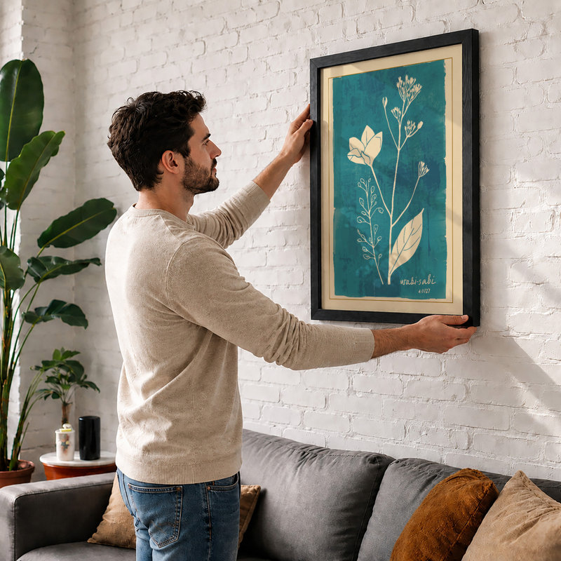 Delicate Study Botanical - Framed Print, A3 - 42.0 x 29.7 cm, Unframed