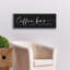  «Coffee Bar - Love Is Brewing» par Lux + Me Designs, art mural sur toile, 36 po x 12 po