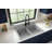 Karran Quartz 33'' X 22'' Double Bowl 50/50 Top Mount Drop-in Kitchen Sink Kit-50597885