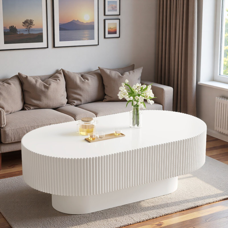 Table basse 48,4 po, Blanc