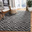 Tapis géométrique naturel / gris anthracite tissé à la main Furman Kilim-858753401