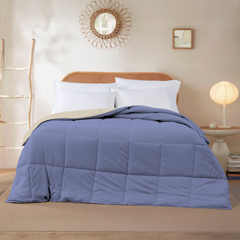 Modern Threads Comforter Duvet Insert, Reversible Quilted Down Alternative Comforter with Corner Tabs, All Season Bedding
