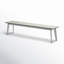 Amsterdam Steel/Concrete Garden Bench-1901999658