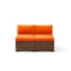 Treyshun 7 Piece Wicker Outdoor Modular Sectional Seating Group with Optional Fire Pit Table-574035256-554934441