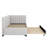 A Upholstered Daybed That Comes With A Built-In Twin-Sized Pull-Out Sofa Bed Frame-2141945198