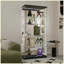 Modern Tempered glass display cabinet with Bluetooth LED light strip-1818878044