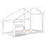 Lit simple en bois avec tablette