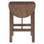 Ensemble de table de salle à manger à hauteur de comptoir en bois 3 pièces avec 2 chaises rembourrées pour petite place-1099460397