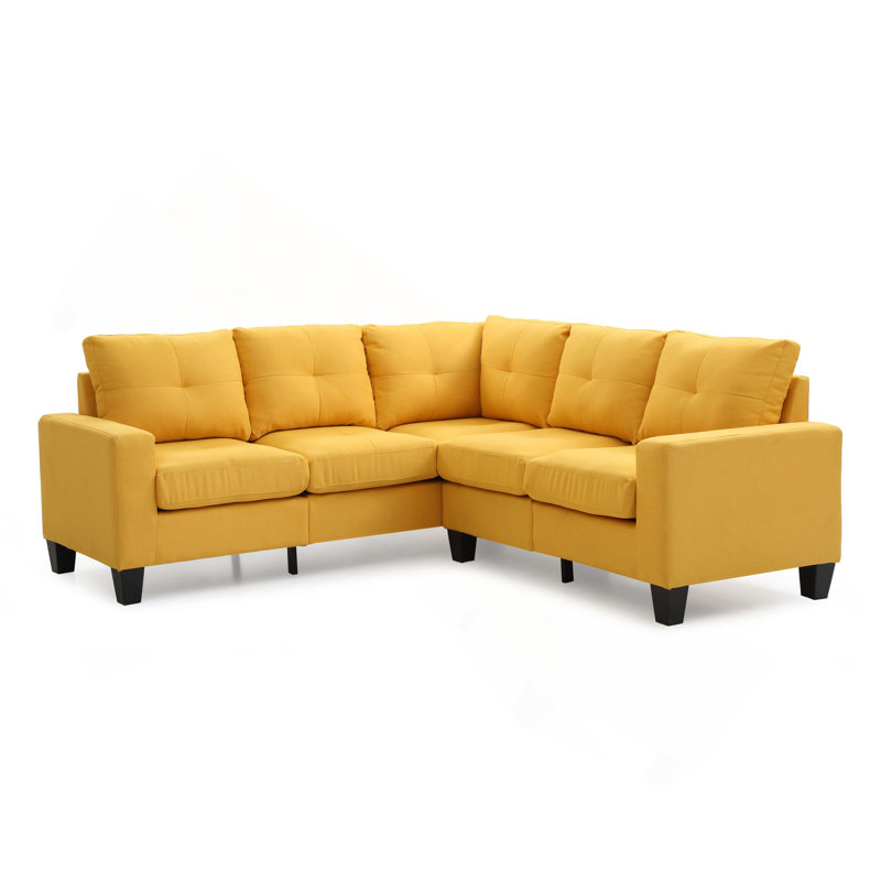 Canapé modulaire Glory Furniture Newbury, jaune, Jaune