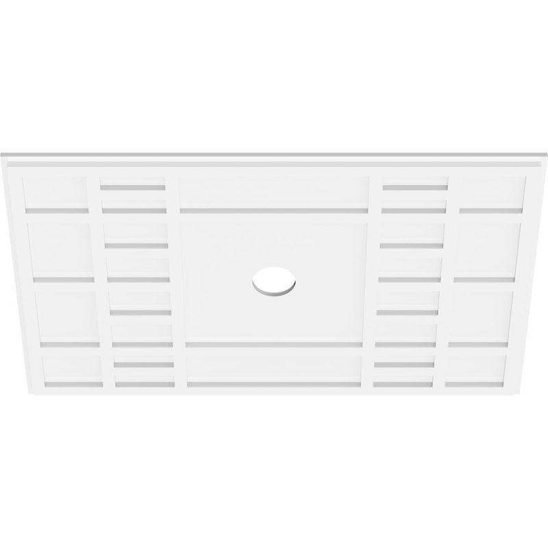 Médaillon de plafond 36 po x l 36 po x H 24 po x P 3 po x P 12,5 po x P 1 po, H 1 po x l 36 po x P 24 po