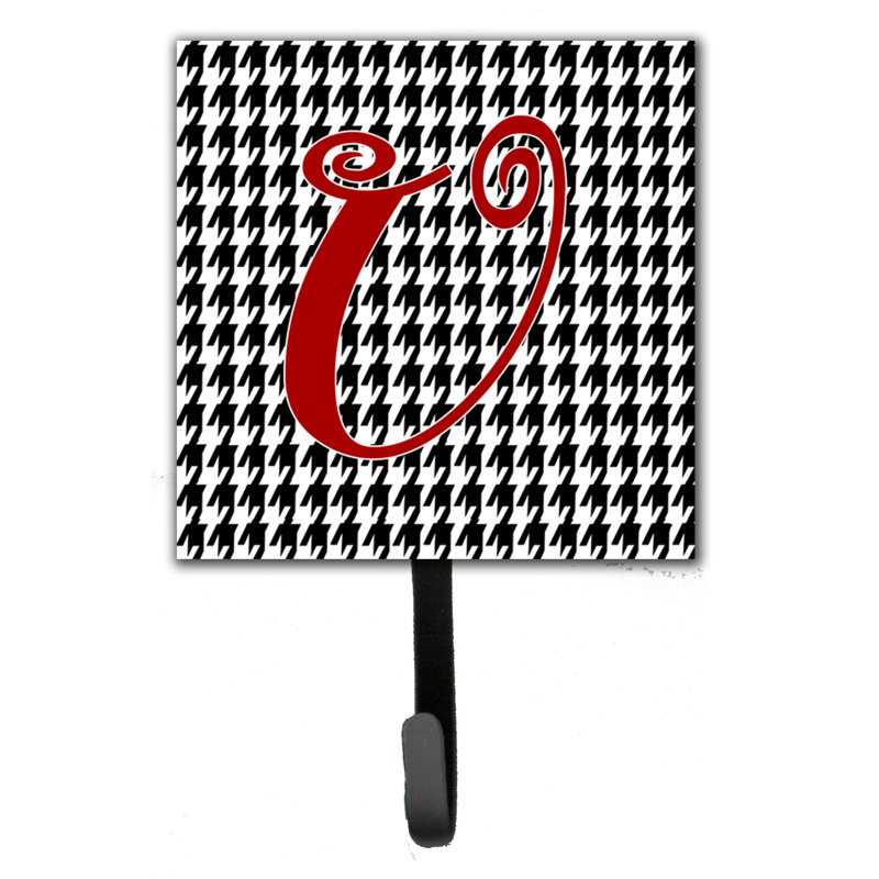 Crochet mural houndstooth monogramme, U