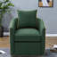 Fauteuil d'appoint pivotant moderne avec revêtement capitonné pour espaces de vie