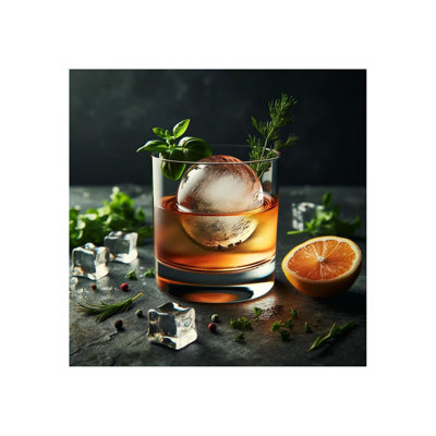 Premium Jumbo Round Ice Cube Molds For Whiskey – 2.5 Inch 6 Balls Large Slow-Melting Silicone Trays, Perfect For Bourbon, Scotch & Cocktails – Easy Fill, Crack-Free Release, Ideal For Home Bars, Gifts & Entertaining (Set Of 2)