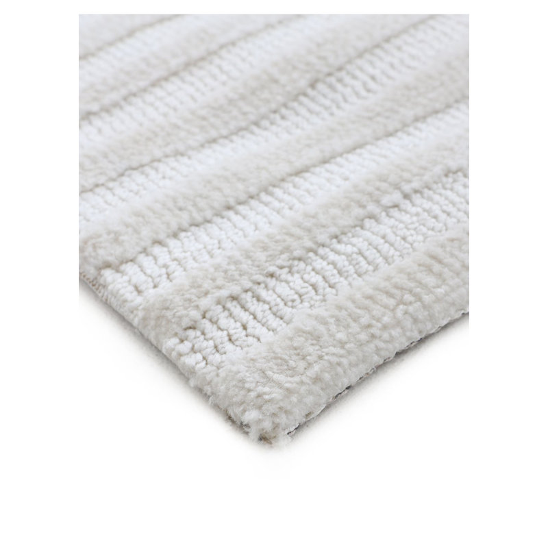 Handgefertigter Teppich Aus Mikrofaser In Creme Hand Tufted Area Rug, Rectangle 120 x 170cm