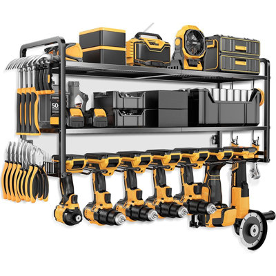 Support mural robuste pour outils électriques - Rangement 3 couches