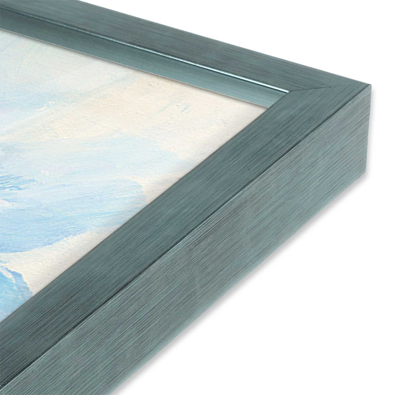 Motif de neige en fleurs, Cadre simple électrique ciel électrique, bois ma, H 13,5 po x l 13,5 po