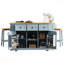 Grand îlot de cuisine de 53 pouces avec 2 tabourets de bar, prise de courant, support de rangement interne pour porte, chariot de rangement de cuisine sur 5 roulettes avec abattant, 5 supports latéraux ouverts, 3 tiroirs (trois ensembles)-1087958105