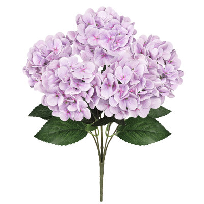 Bouquet de tiges de fleurs d'hortensia artificielle Natural Touch