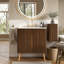 Meuble-lavabo double avec lavabo et portes à fermeture douce Minimalist-133678050