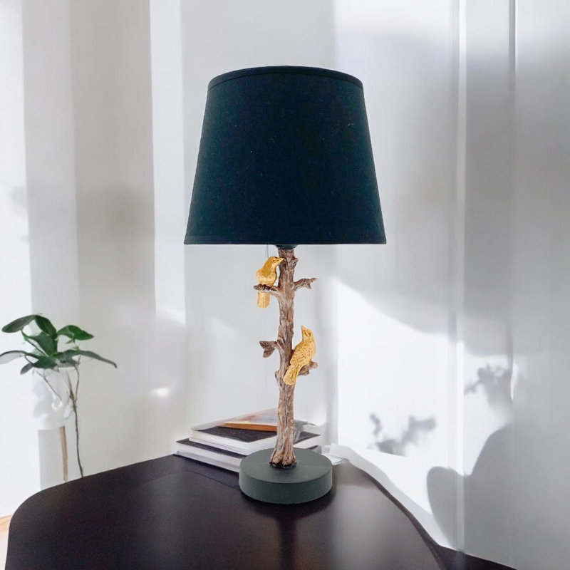 Antique-Gold Metal Table Lamp, Hand-Finished Craftsmanship, Elegant Accent Lighting for Living Room, Bedroom or Office