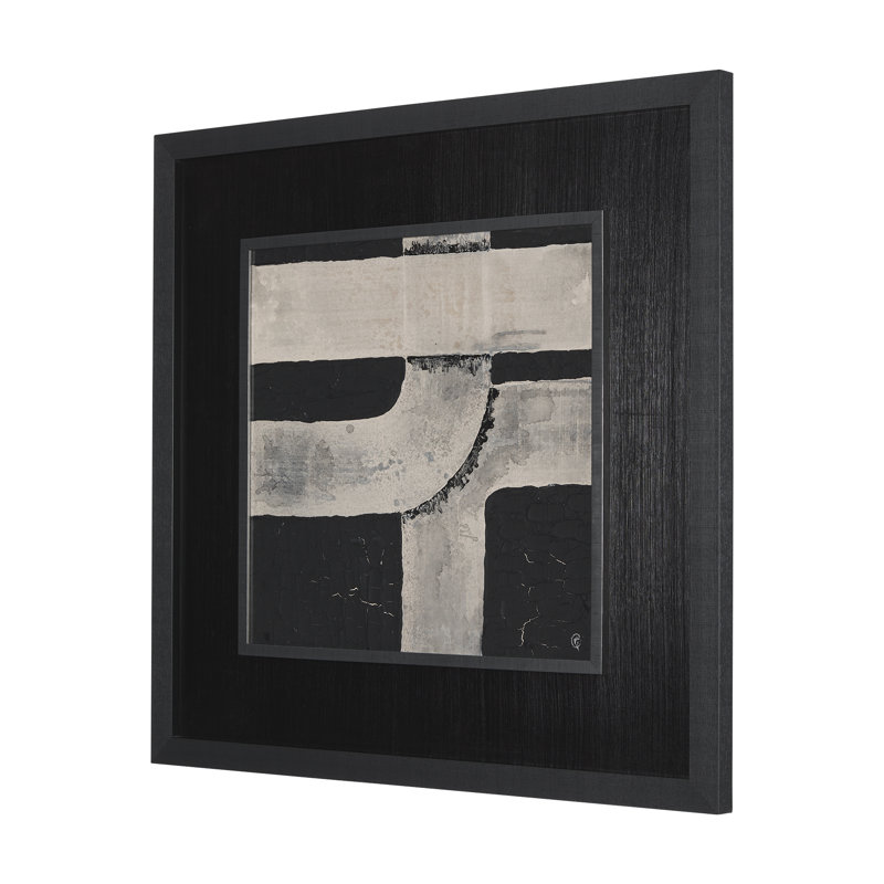 Pipes une œuvre d'art originale sous verre faite à la main, H 39 po x l 39 po, Noir, Pipes II