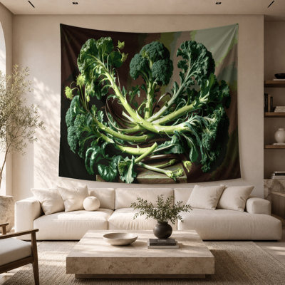Tapisserie murale légumes broccoli rabe