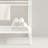 LOFI 24'' Freestanding Bathroom Iron Shelves Without Basin, White