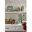 Emerald Check Glass/Stainless Steel/Brass/Steel Jar-755164614