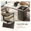 Bureau de luxe en pierre frittée 43,31 "avec plateau à thé-1812837984