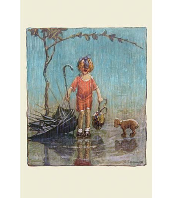 « all mouillé » par j.r. rasoir, reproduction d’art