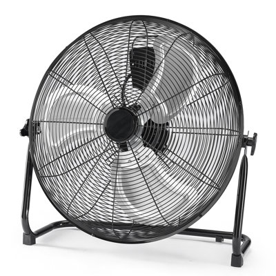 18" High Velocity Floor Fan, 3-Speed Heavy Duty Metal Fan for Commercial Space, Workshop, Garage