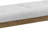 Darla Walnut Oak Dining Bench In Light Gray Fabric With Tufting