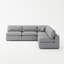 Canapé modulaire rembourré 5 pièces Jossa-319767192