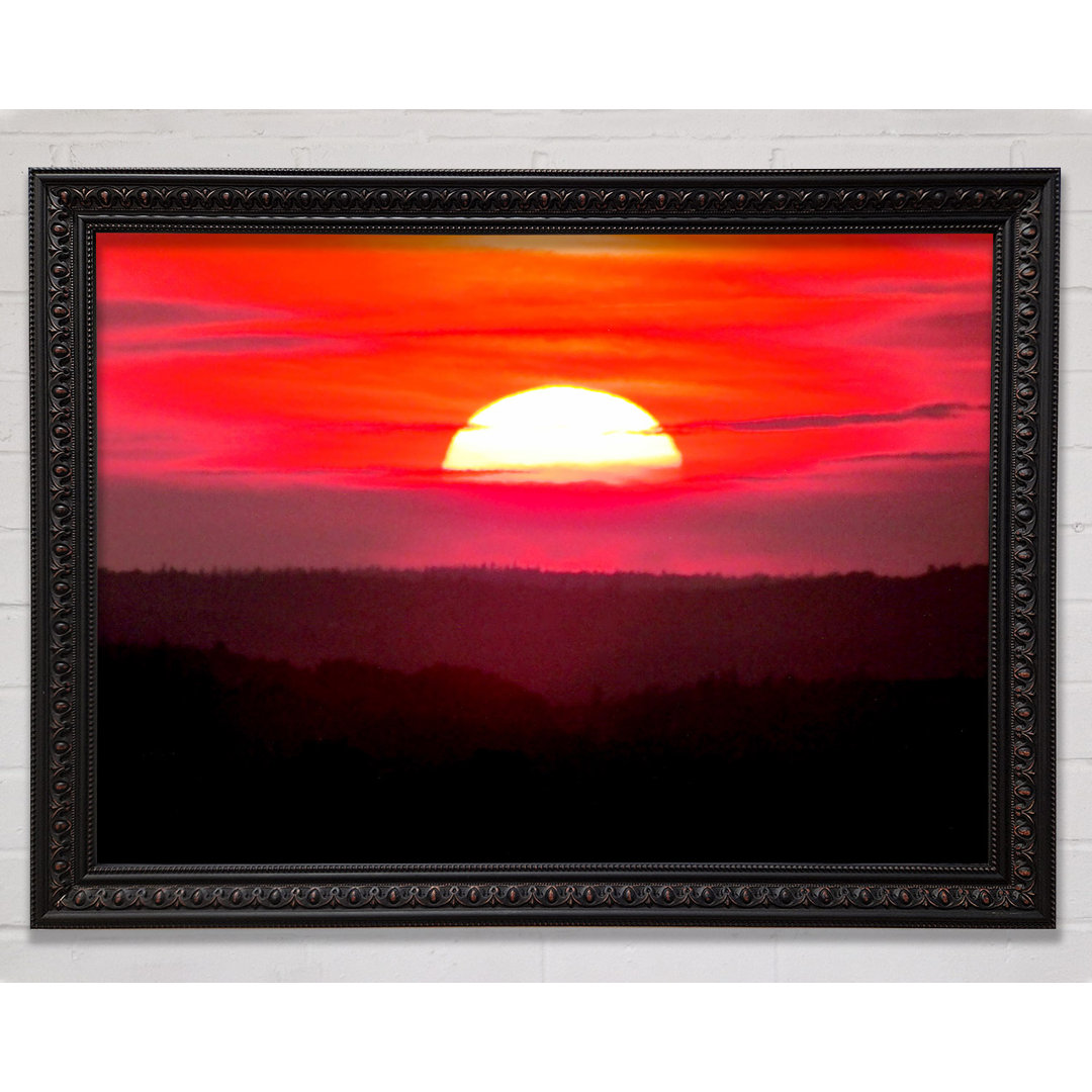 Pink Sunset Glaze - Einzelner Bilderrahmen Kunstdrucke