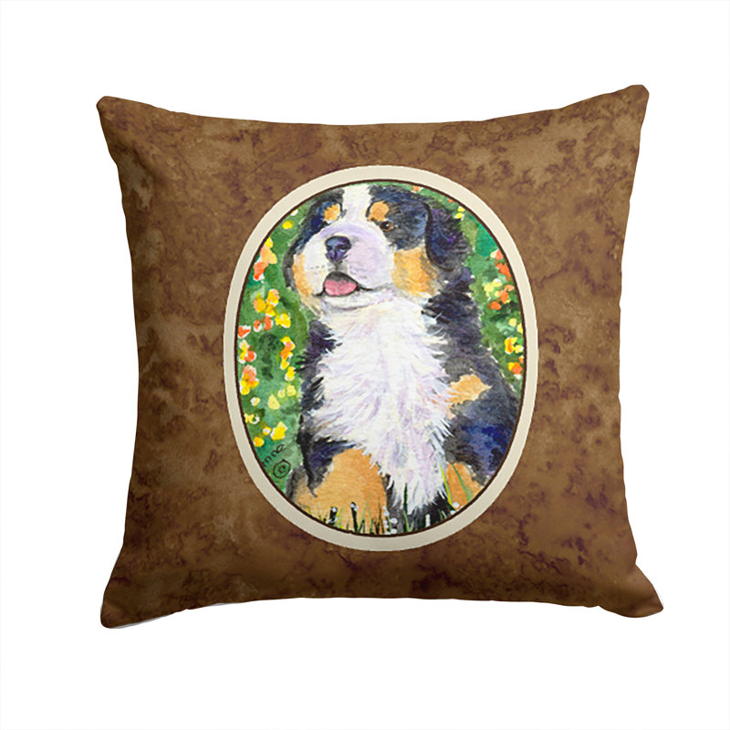 Coussin intérieur/extérieur carré moderne dog