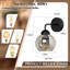 1-Light Black Armed Sconce